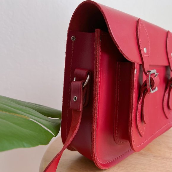 The Cambridge Satchel Company Red 11inch Satchel - Picture 7 of 11